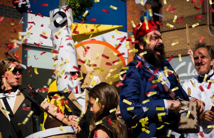 Photo: David Blood HOME Slough’s Streets Alive 2018 with Cardboardia