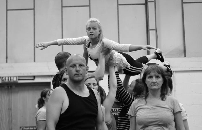 Nikki flying with Frantic Assembly in No Way Back. Photo: Scott Graham Nikki flying with Frantic Assembly in No Way Back. Photo: Scott Graham
