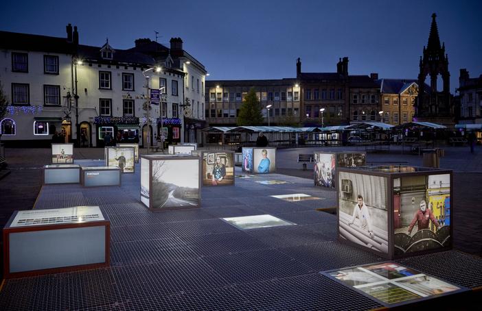 Photo: Ralph Barklam The launch of 'Portrait' in Mansfield Market Place
