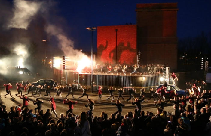 Performance of Rush. The Cultural Spring. Photo: Dan Prince Performance of Rush. The Cultural Spring, Sunderland. Photo: Dan Prince