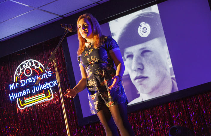 The Cultural Spring. Mr Draytons Human Jukebox at Hylton Castle Working Men's Club. Photo Dan Prince