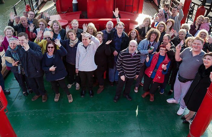 Photo: Gary Weston Kent Autistic Trust aboard LV21